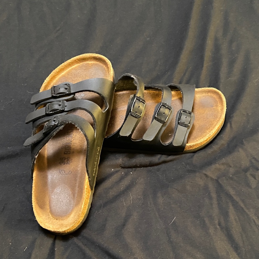 Birkenstock Black Triple-Strap Sandals
